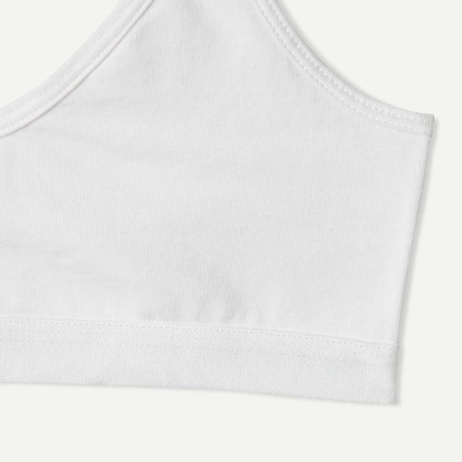 Detalle de Amazon Essentials Mädchen Bustier, Trainings-Bralette aus Baumwoll-Jersey – 2er Pack