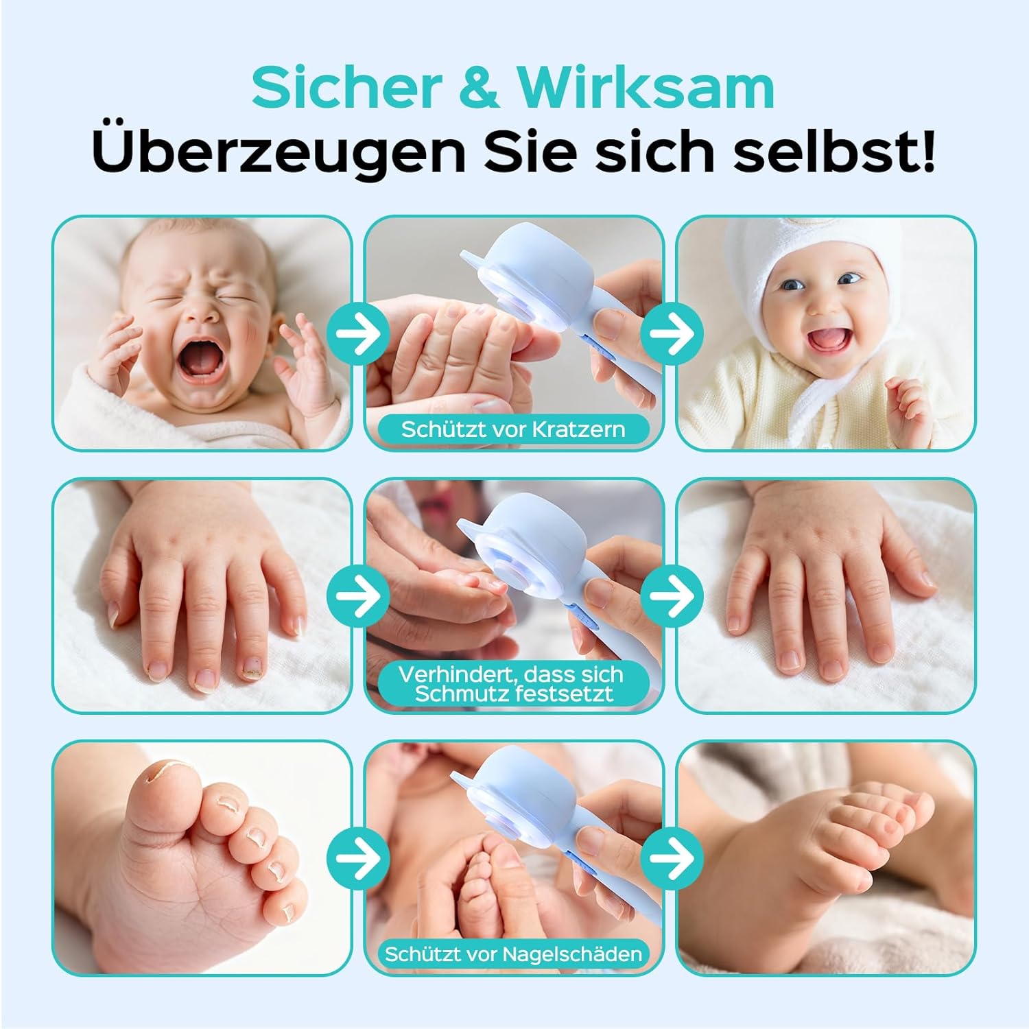 Thumbnail 6 de COSLUS C50 Baby Nagelpflegeset 16-in-1