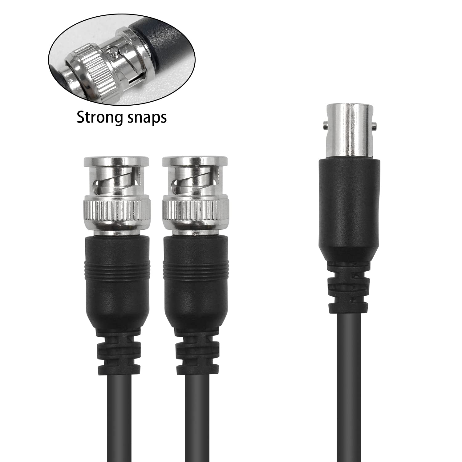 Detalle de Maxhood BNC Male to 2 Female Splitter Cable 1.5ft