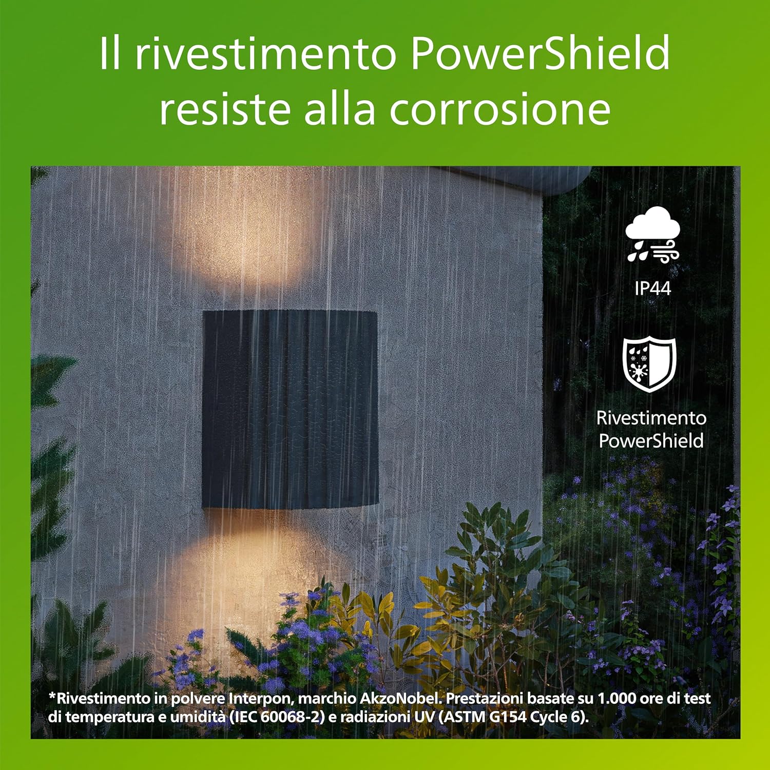 Thumbnail 2 de Applique da esterno Philips Zyra 800 lm 2700 K PowerShield grigio antracite, LED integrato IP44