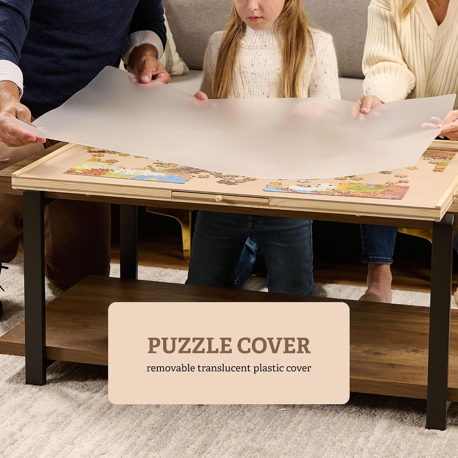 Detalle de Wooden Puzzle Board 35 x 26 inch 🎲
