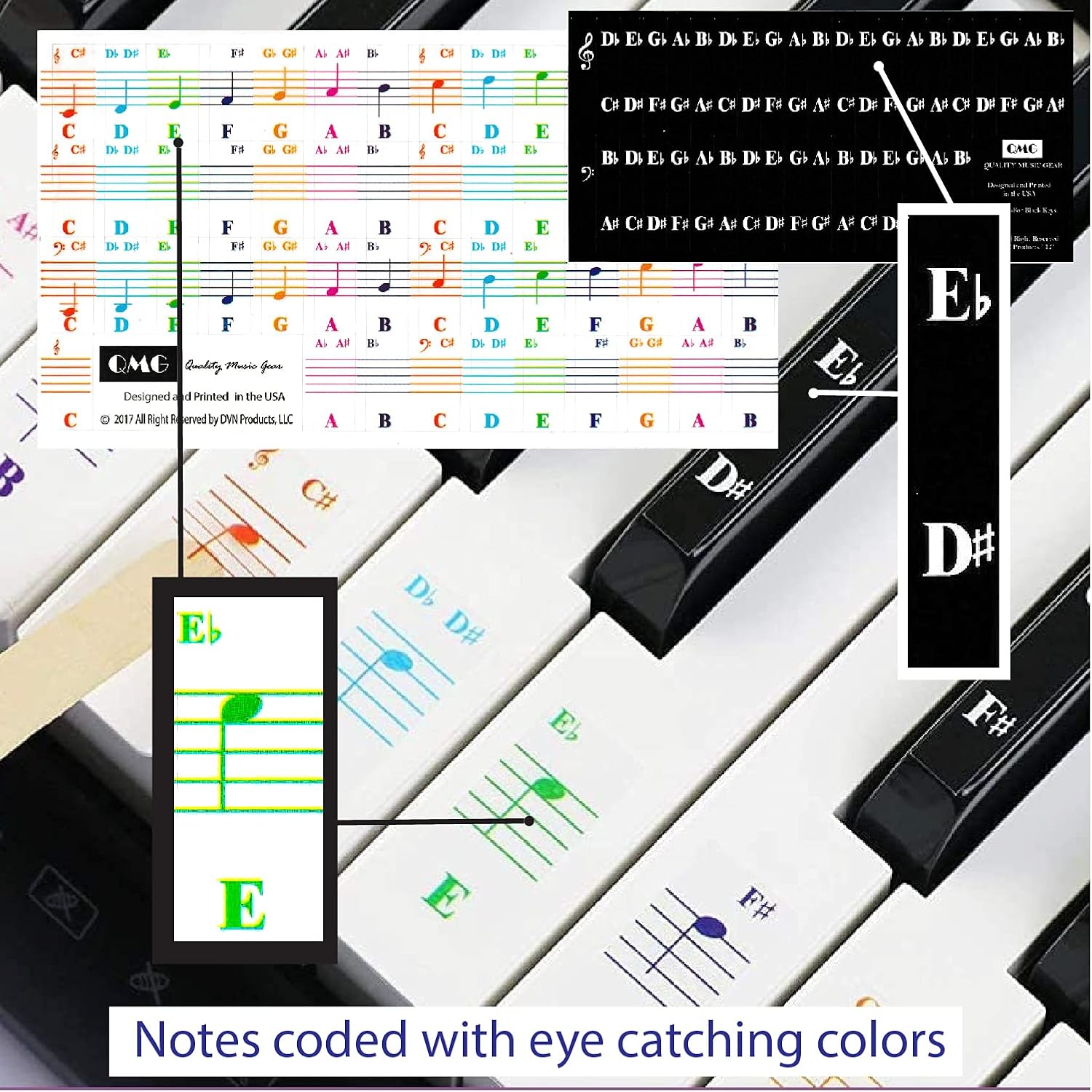Detalle de QMG Piano Note Stickers, Vinyl