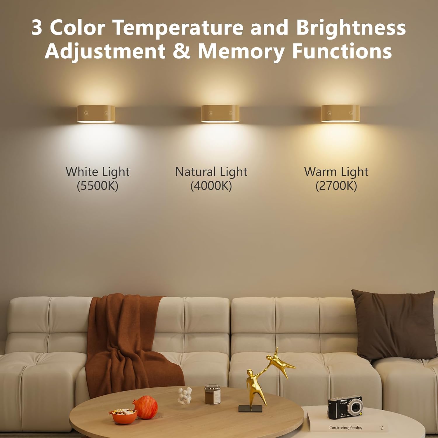 Detalle 2 de Coollamp Rechargeable Wall Light 1H timer ๐