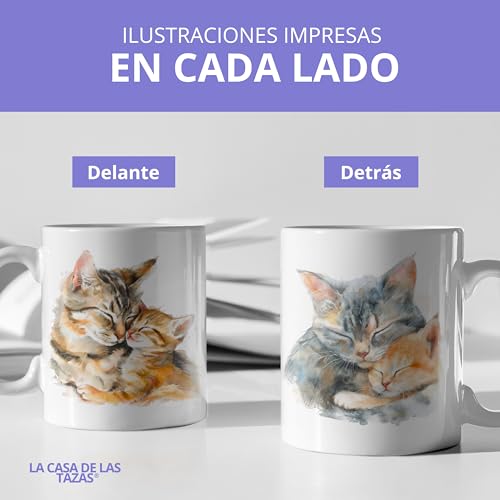 Detalle 2 de Taza Gato de LA CASA DE LAS TAZAS® – Regalos para amantes de los gatos