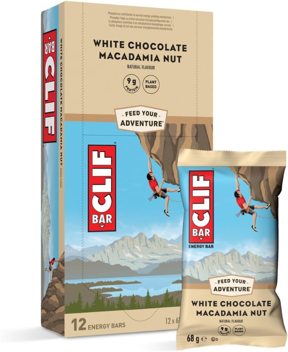 CLIF BAR White Chocolate Macadamia Nut 12x68 g