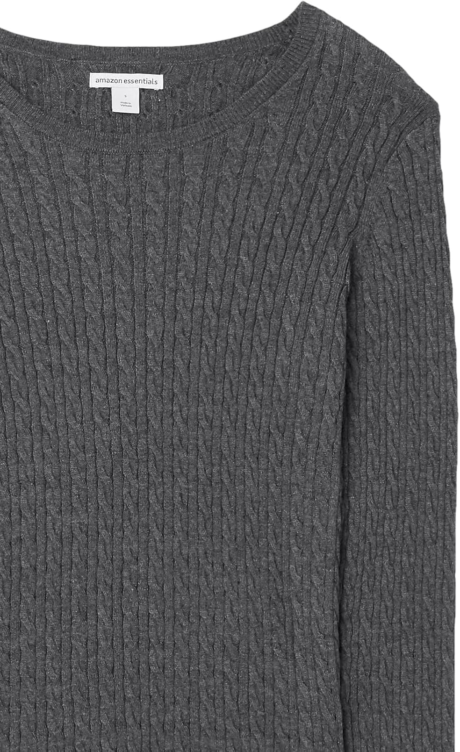 Thumbnail 4 de Amazon Essentials Damen leichter Langarm-Pullover mit Rundhalsausschnitt und Zopfmuster
