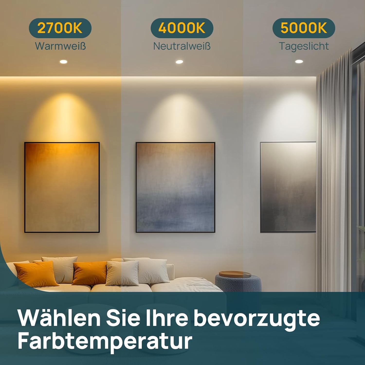 Thumbnail 3 de Linkind MR16 LED Warmweiß 12V 5W (GU5.3) – 36° Spot, 2700K, 520 lm, nicht dimmbar (10er-Set)