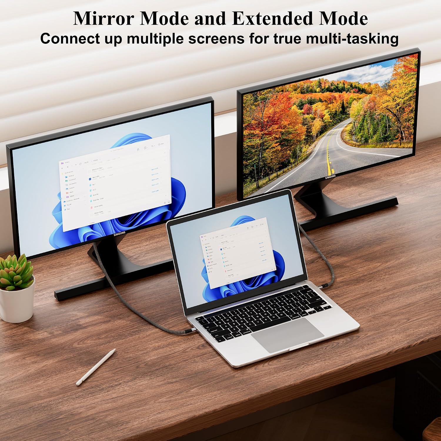 Thumbnail 4 de Mygatti USB‑C auf HDMI Kabel 1,5 m – 4K UHD, mit 90°/270° Adapter, kompatibel mit iPhone 15/16/17 und MacBook