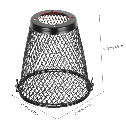 Thumbnail 1 de Operitacx Reptile Mesh Lamp Guard for Snake and Reptile Heating Lamp – Black Iron Mesh Cage