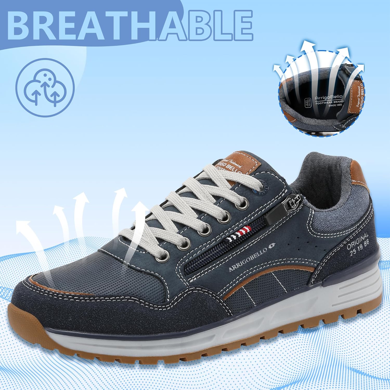 Thumbnail 3 de ARRIGO BELLO Sneakers Uomo Trekking Palestra: stile, comfort e versatilità per passeggio e allenamento