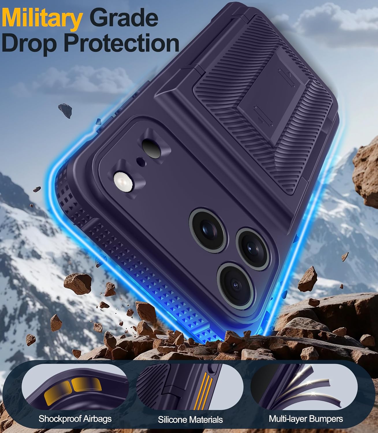 Detalle de Oneagle iPhone 17 Pro Max Wallet Case with RFID Blocking and Kickstand