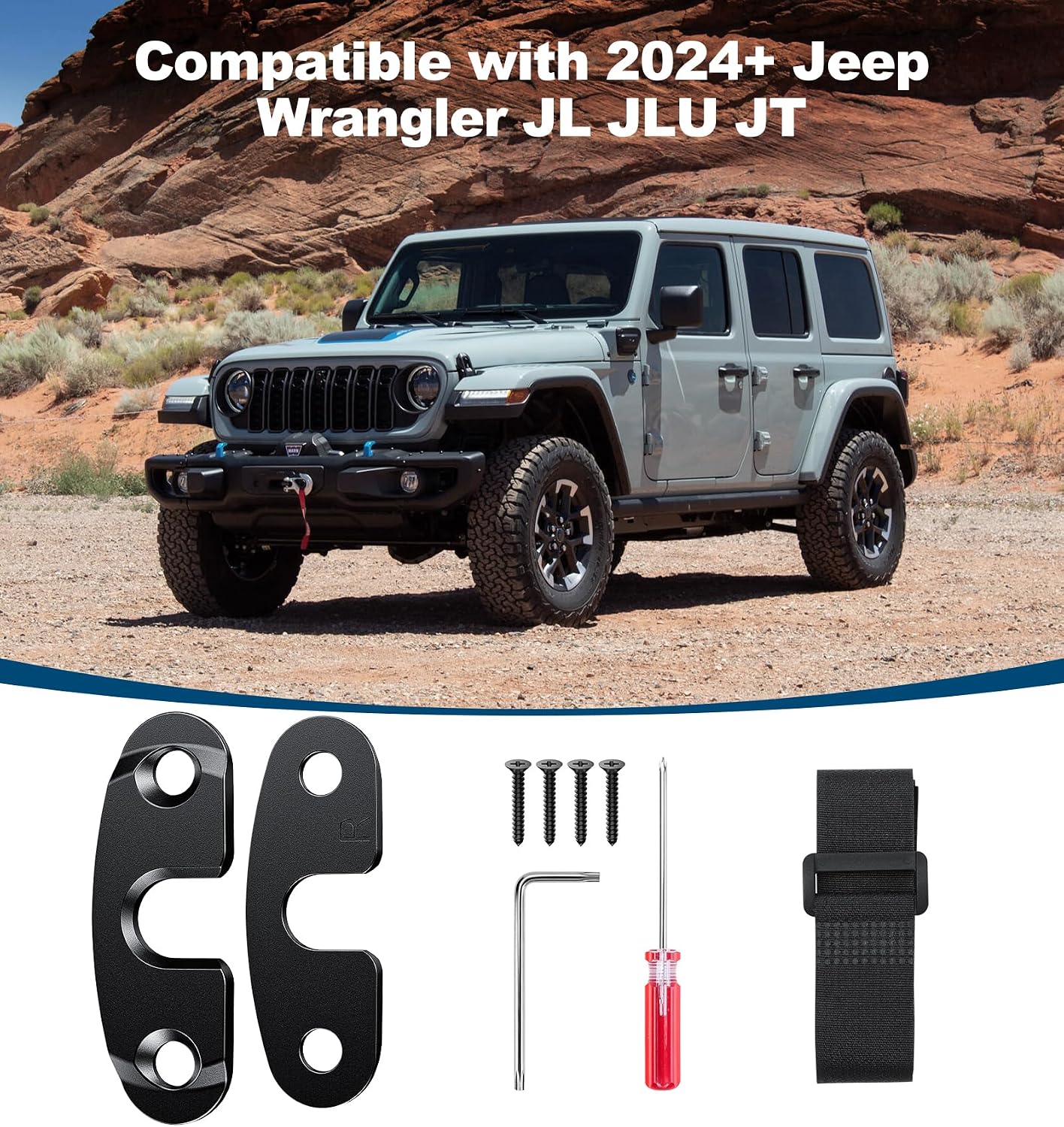 Detalle de Sun Visor Mounting Clip Repair Kit for Jeep Wrangler JL/JLU