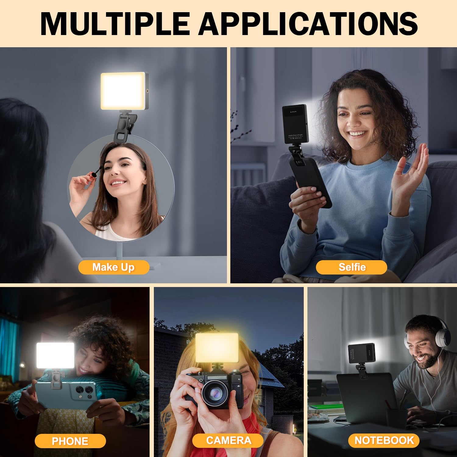Detalle 2 de Singwil Selfie Light for Phones, 5000mAh