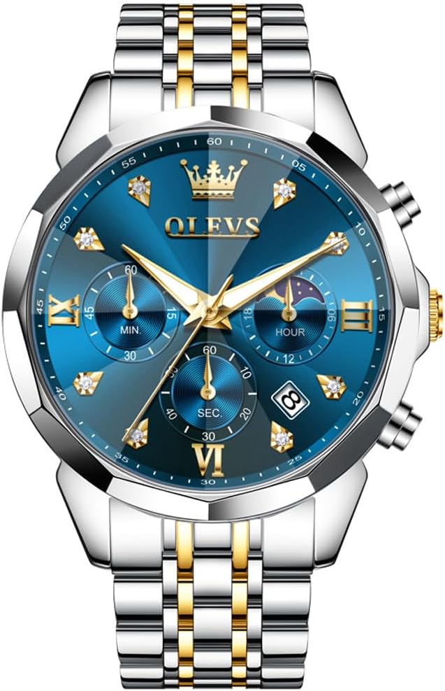 Detalle de OLEVS Quarz Business Uhr mit Chronograph
