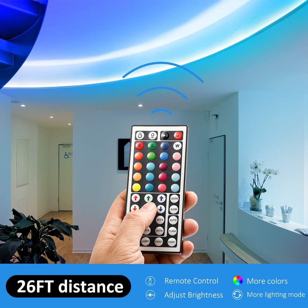 Detalle 2 de DAYBETTER DR507250R-RGB-V2 LED Strip Lights, 32.8 ft, Remote Control