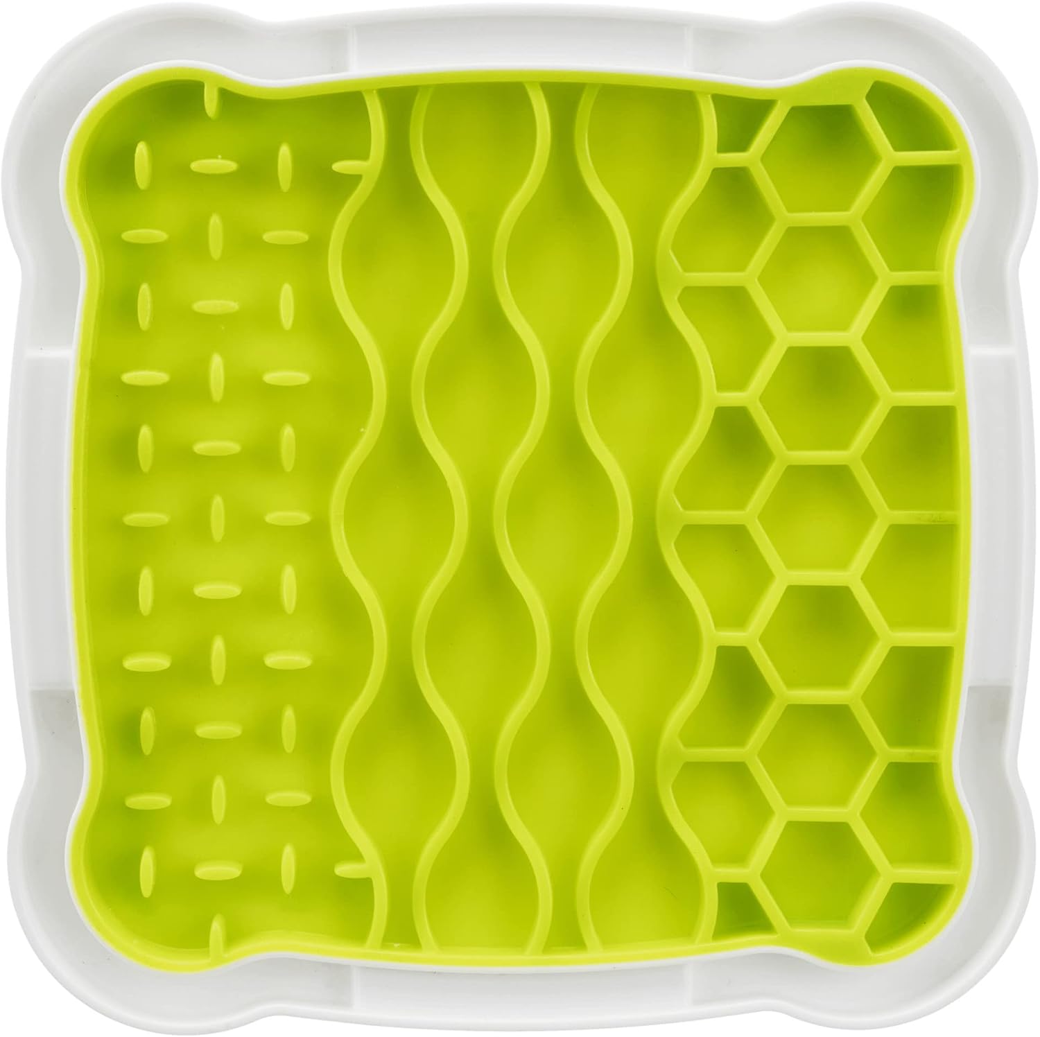 Detalle de Trixie Lick'n Snack Licking Plate – Slow Feeder (Medium, Green) for Dogs and Cats