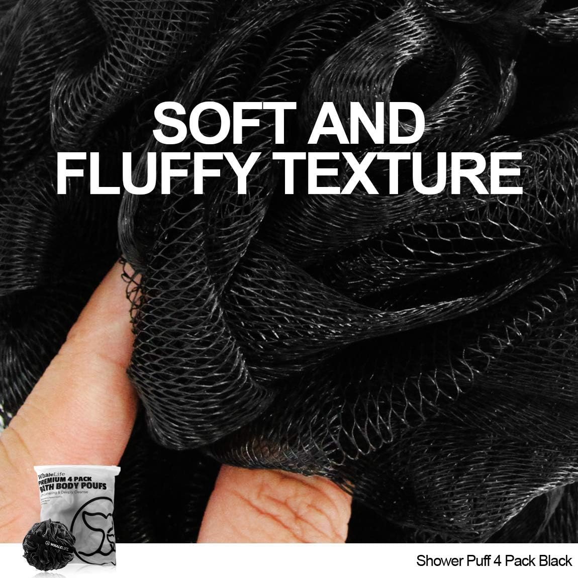 Detalle 2 de WhaleLife Loofah 4-Pack Shower Sponges