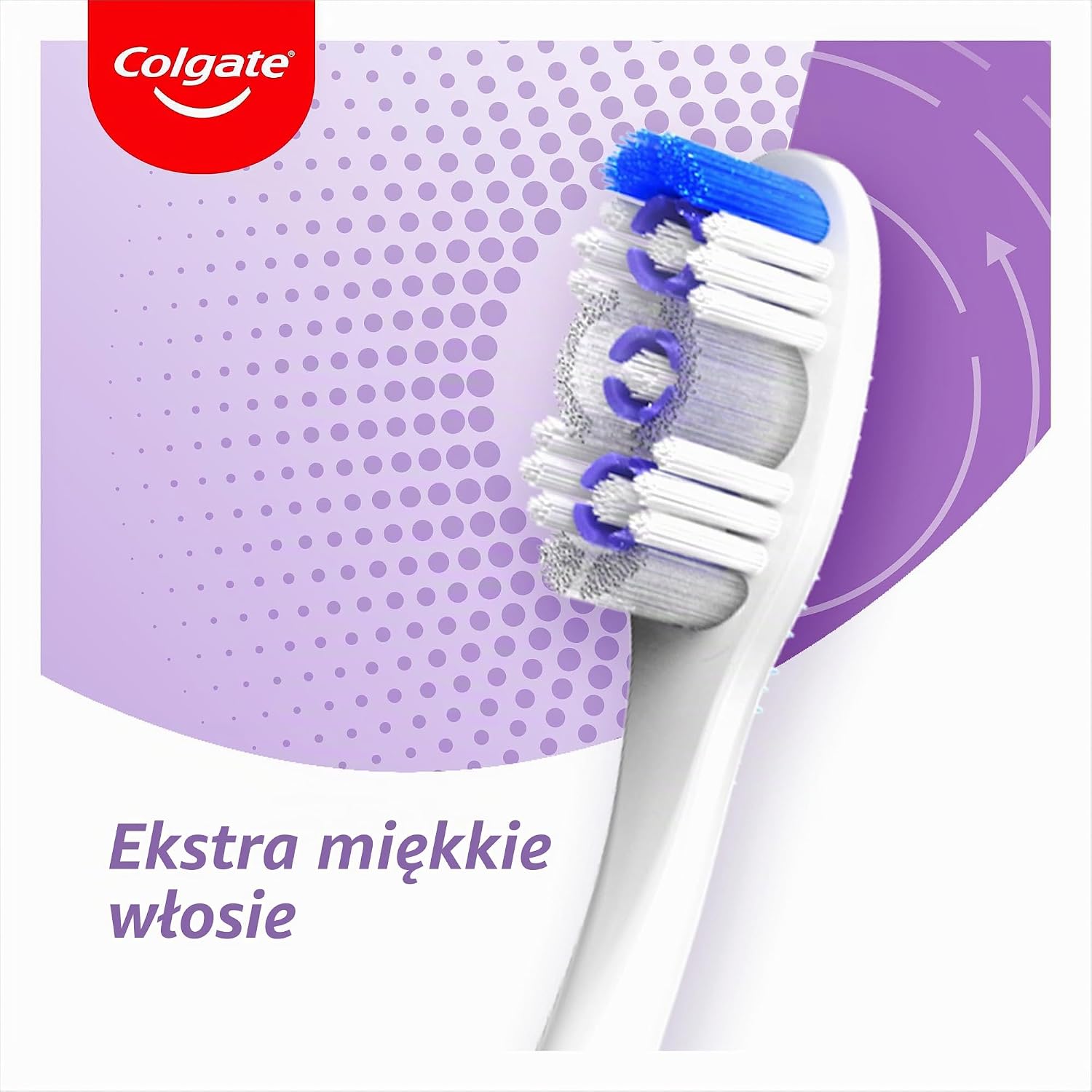 Detalle de Colgate 360 Sensitive Extra Soft – bardzo miękka szczoteczka ręczna z czyścikiem języka