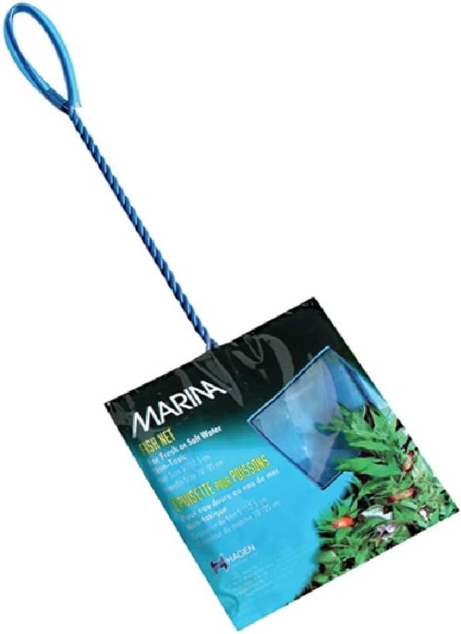 Detalle 1 de Marina Fine Soft Mesh Fish Net With Plastic Coated Handle – akvarienät, 3 tum