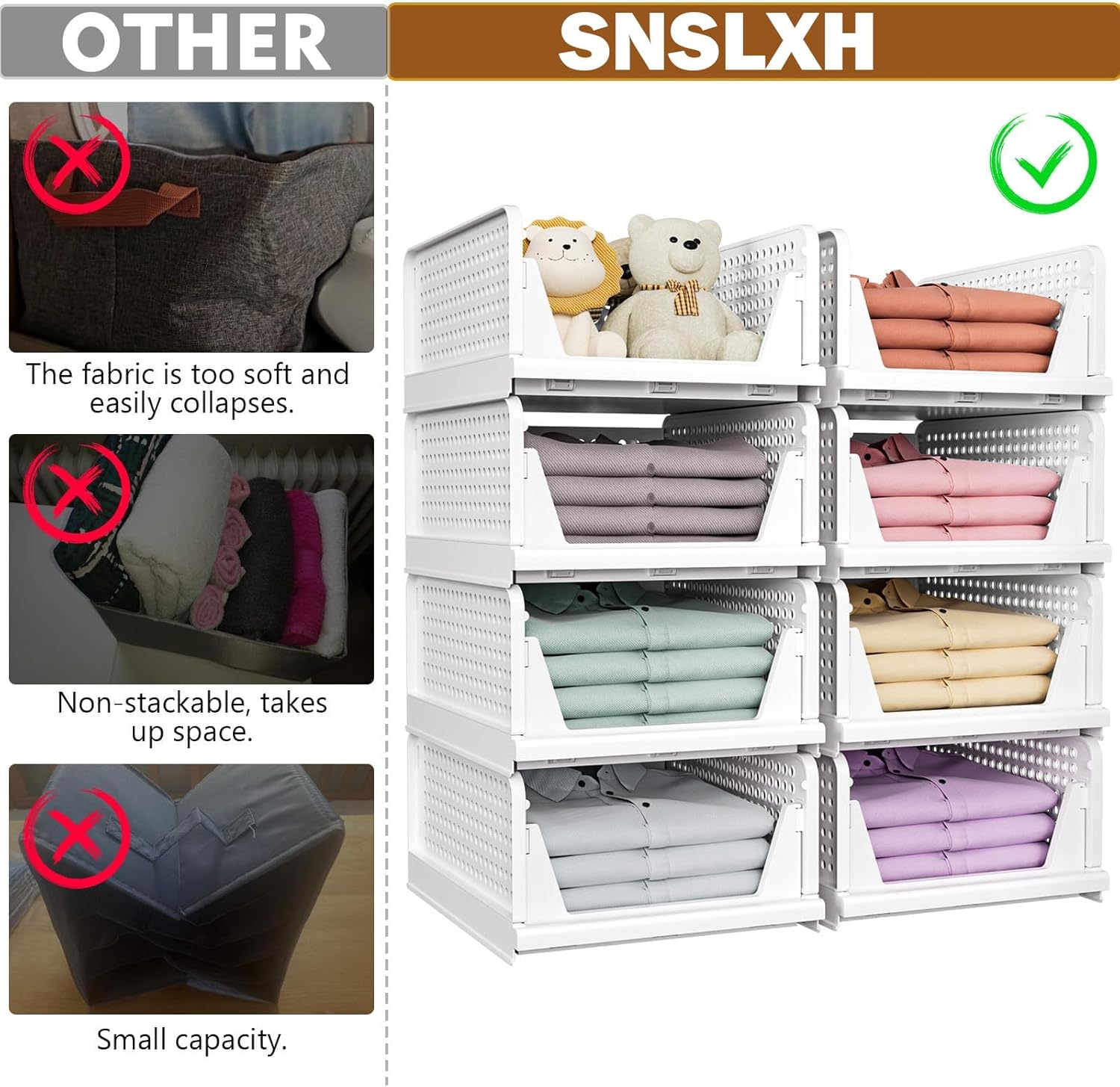 Thumbnail 2 de SNSLXH Stapel Organizer für Schubladen 42,5 cm