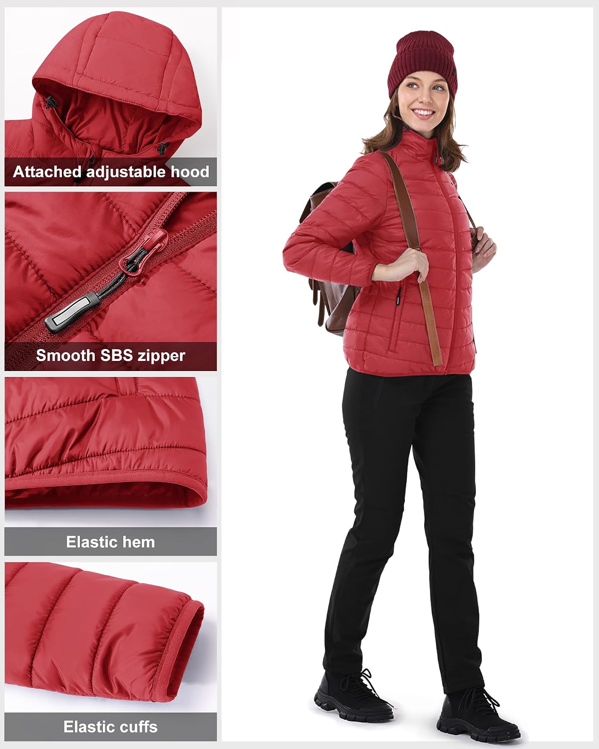 Thumbnail 4 de Outdoor Ventures Steppjacke Damen mit Kapuze