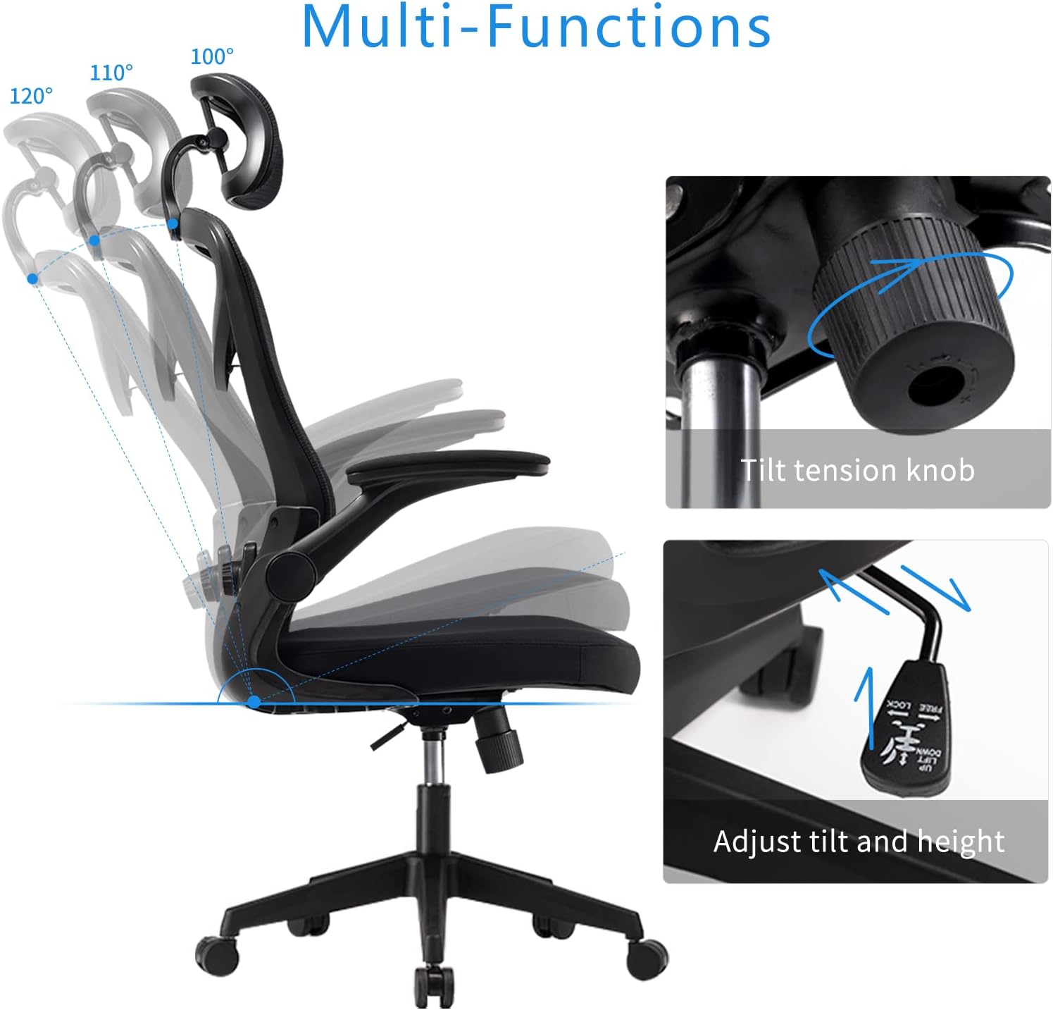 Thumbnail 3 de Magic Life Silla de Escritorio Ergonómica Giratoria