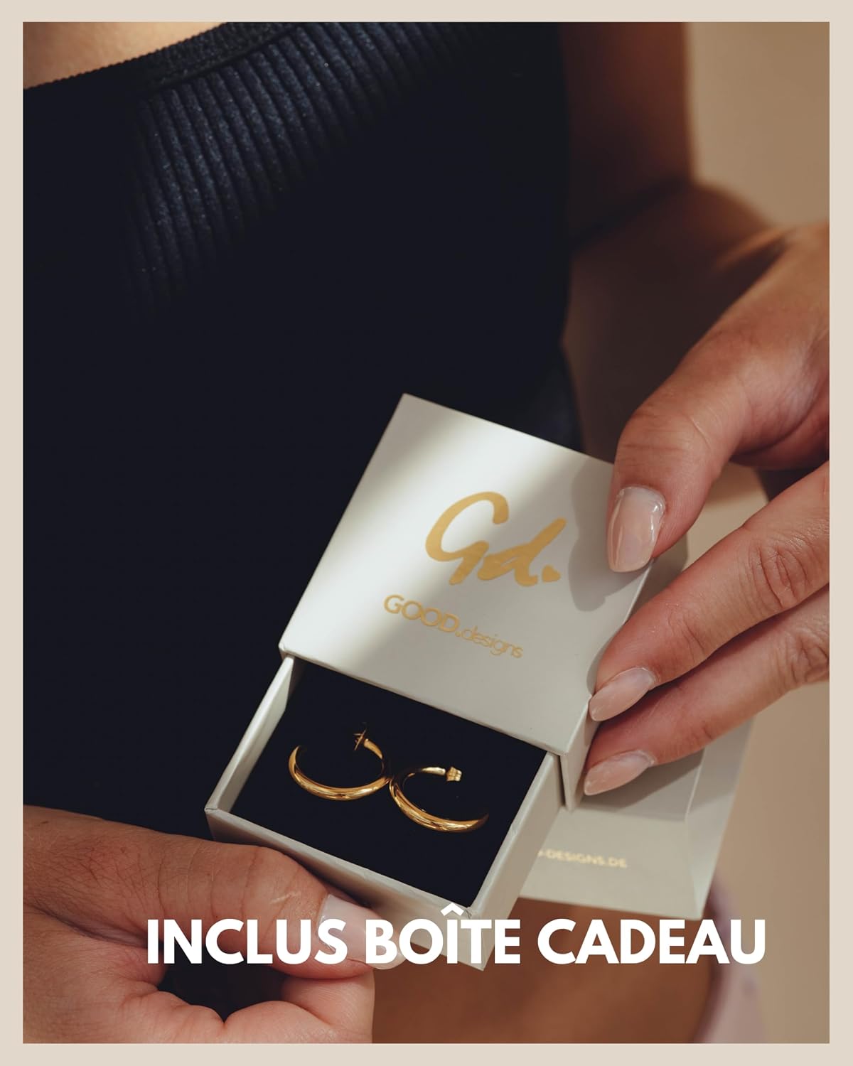 Thumbnail 5 de Créoles en or 18 carats 28 mm
