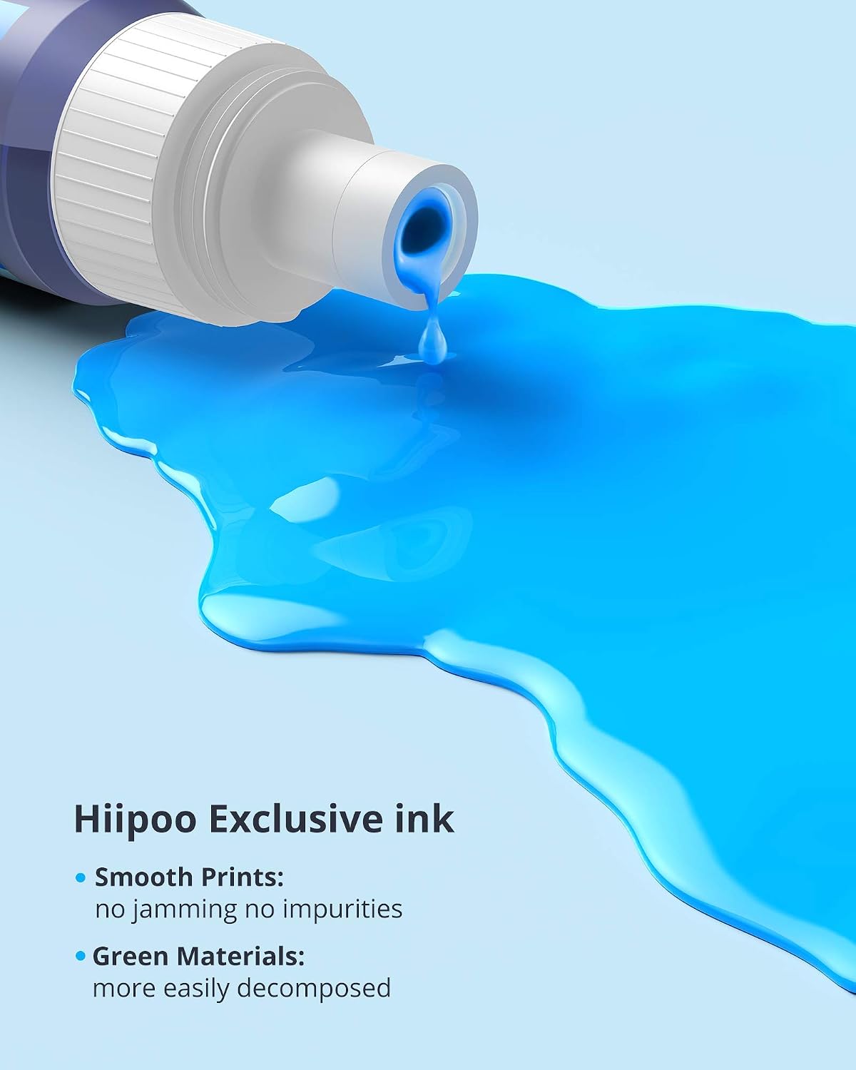 Detalle de Hiipoo T502 Refill Ink Bottles, 4-Colour Set for Epson EcoTank Printers