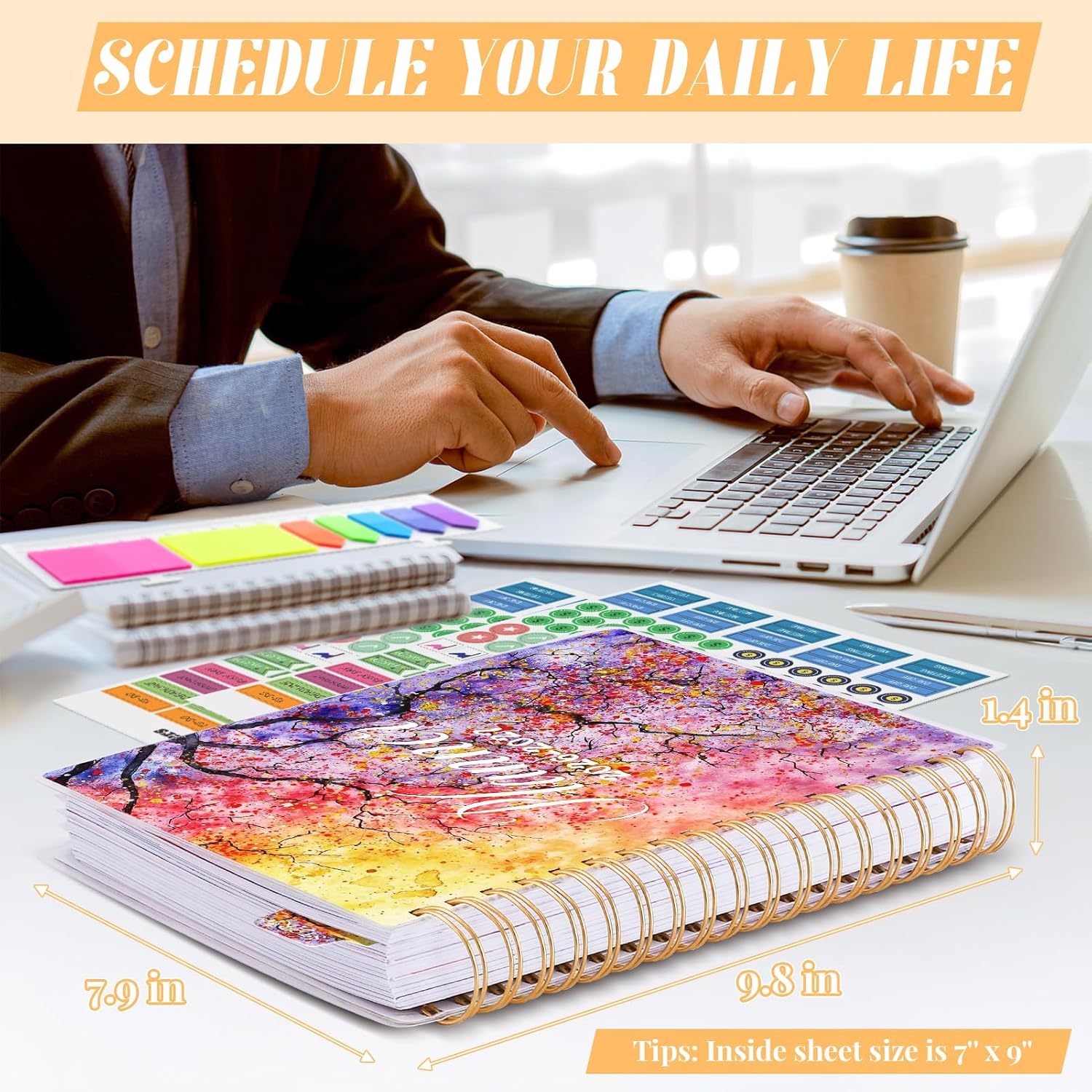 Detalle de montcool MCOPAPAT2407 2026–2027 Academic Planner, 18-Month Weekly and Monthly