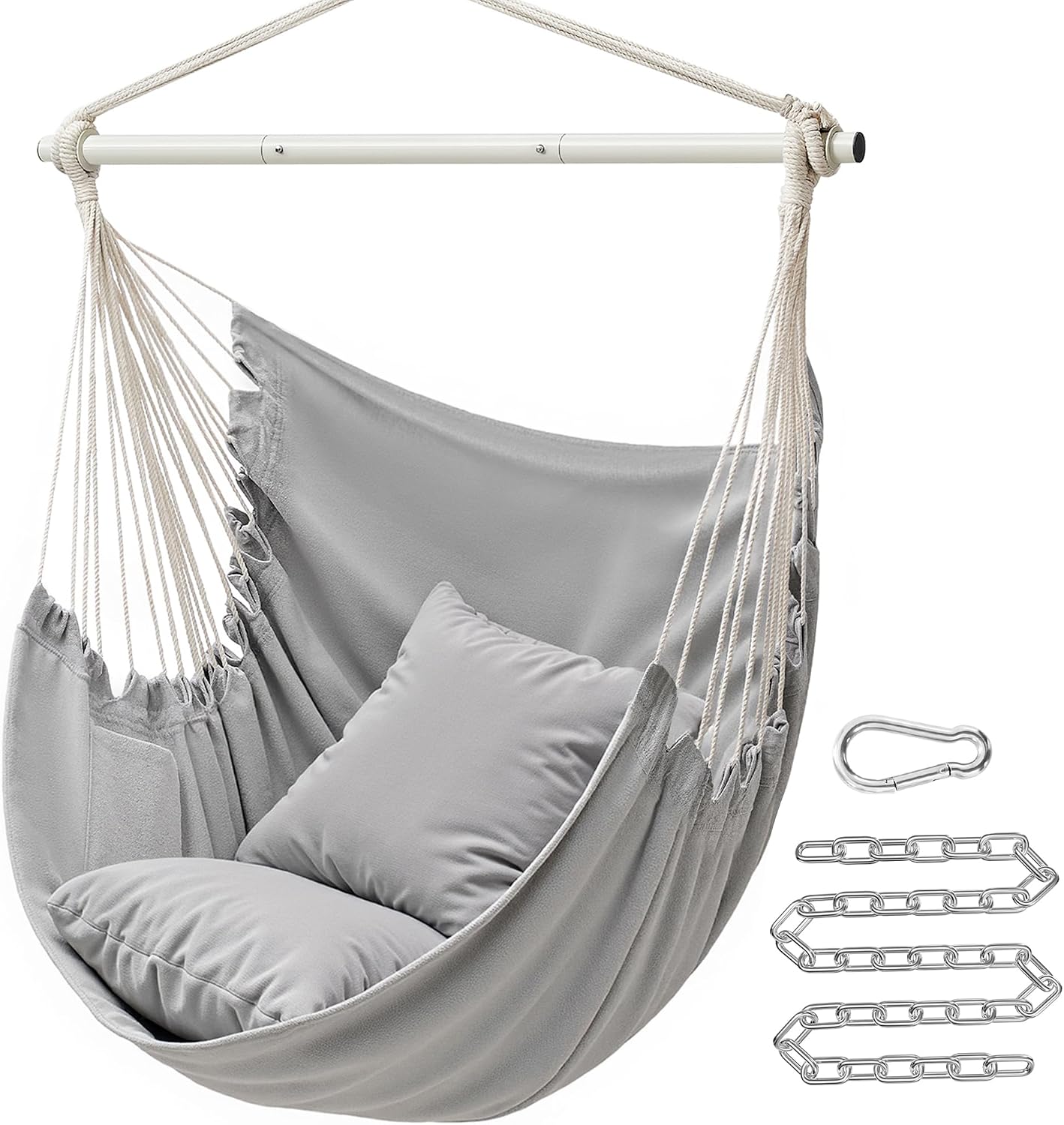 Detalle de SONGMICS Hammock Chair, 330.7 lb Capacity