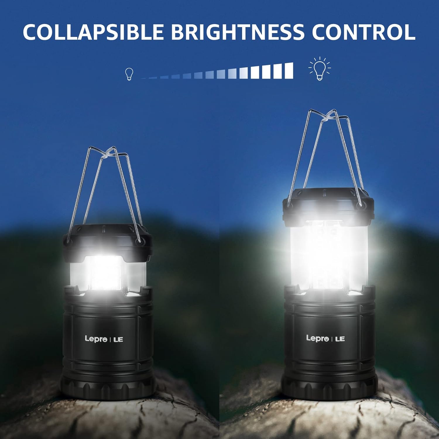Thumbnail 4 de Lepro Collapsible Camping Lanterns pack of 4 🔦