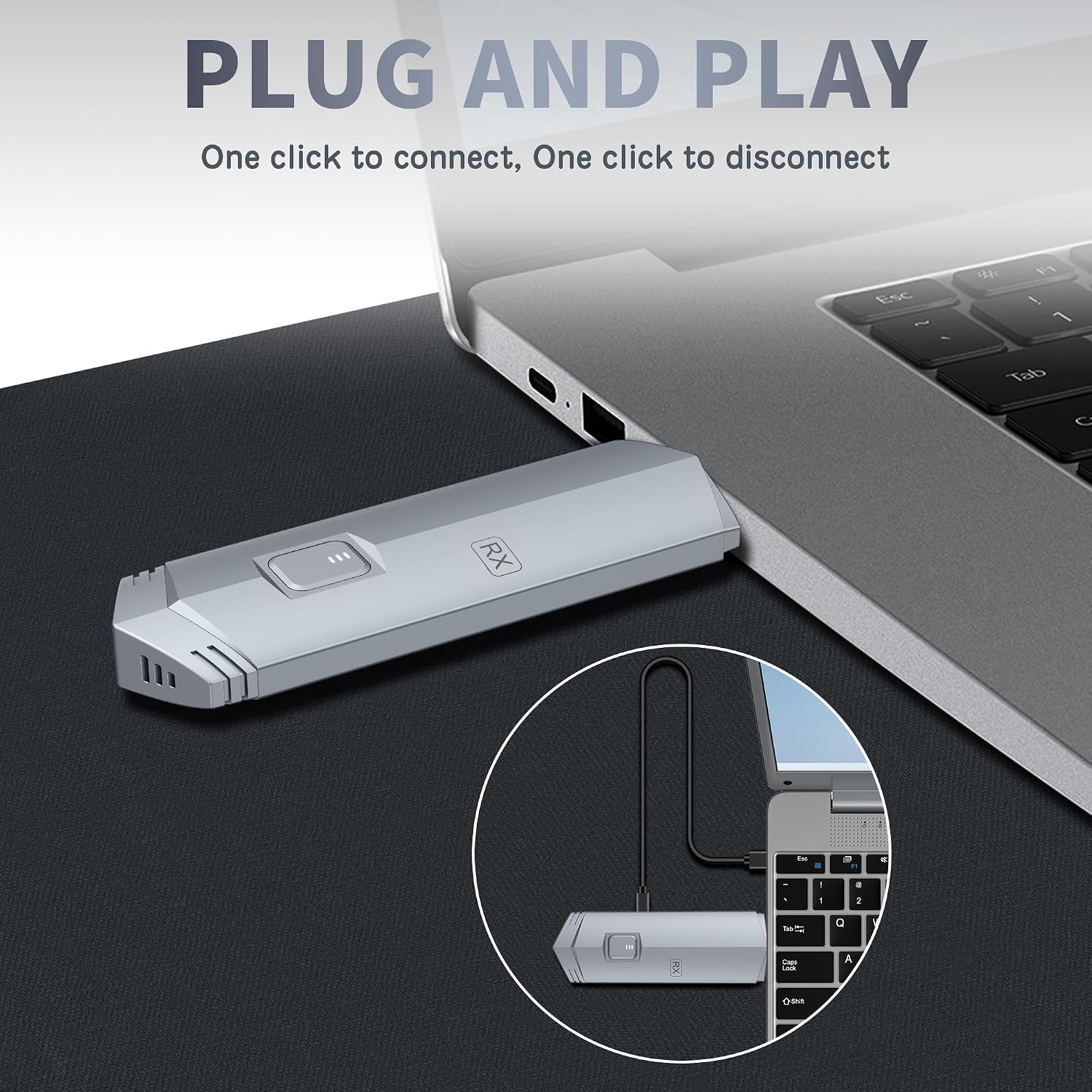 Detalle 2 de Wireless HDMI Transmitter and Receiver 4K Plug & Play