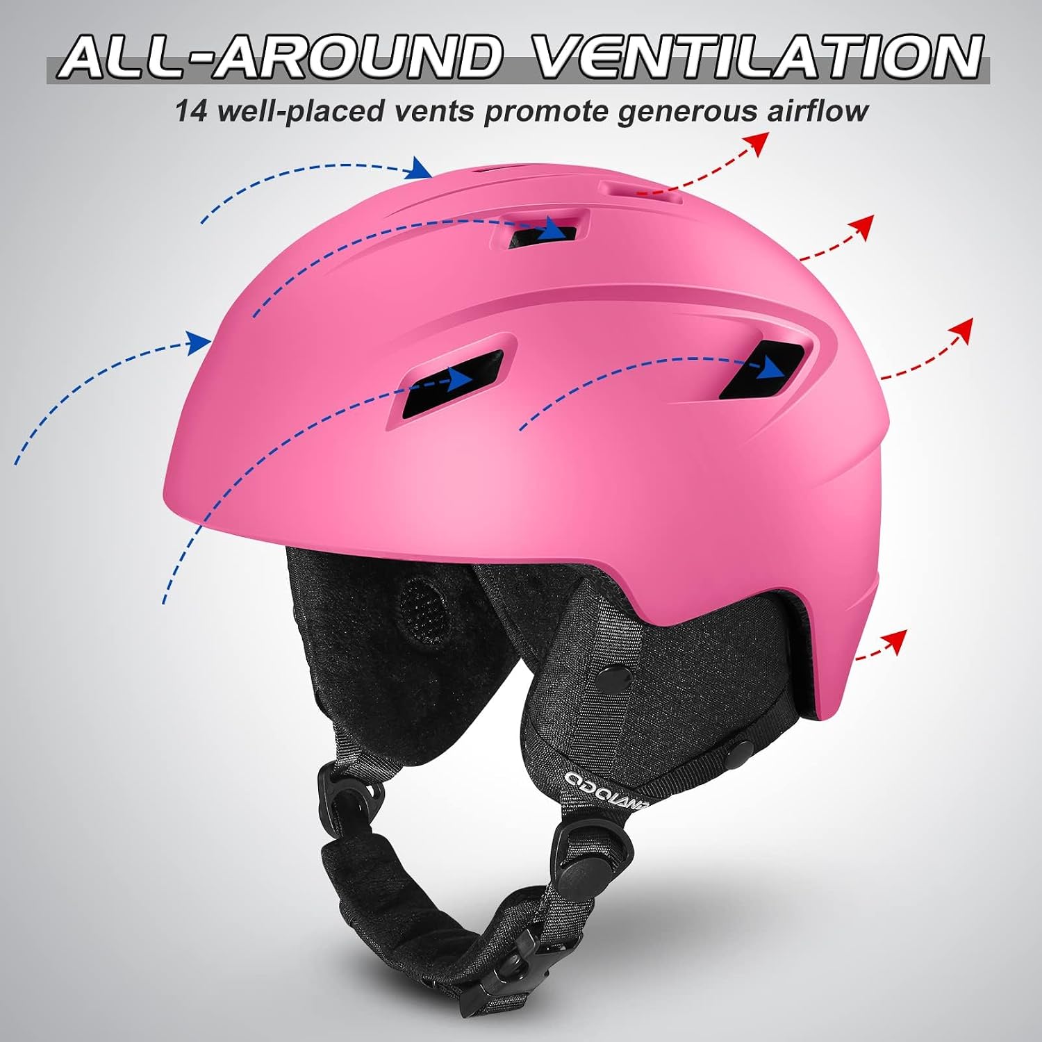 Detalle de Odoland Ski Helmet and Goggles Set for Skiing