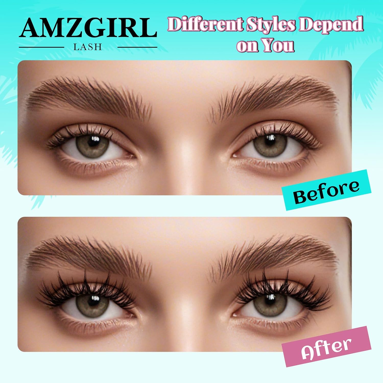Thumbnail 5 de Manga Wimpern Extensions Set 144 Stück