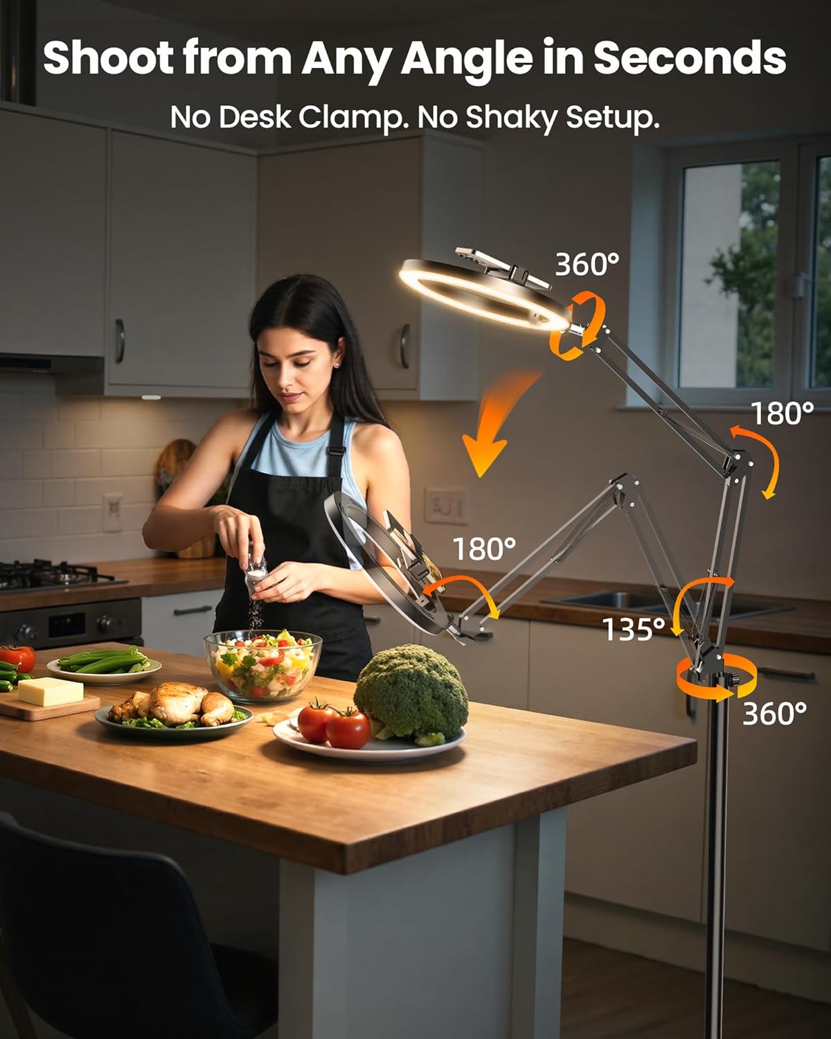 Detalle 2 de Evershop 10" Overhead Ring Light 70.8"