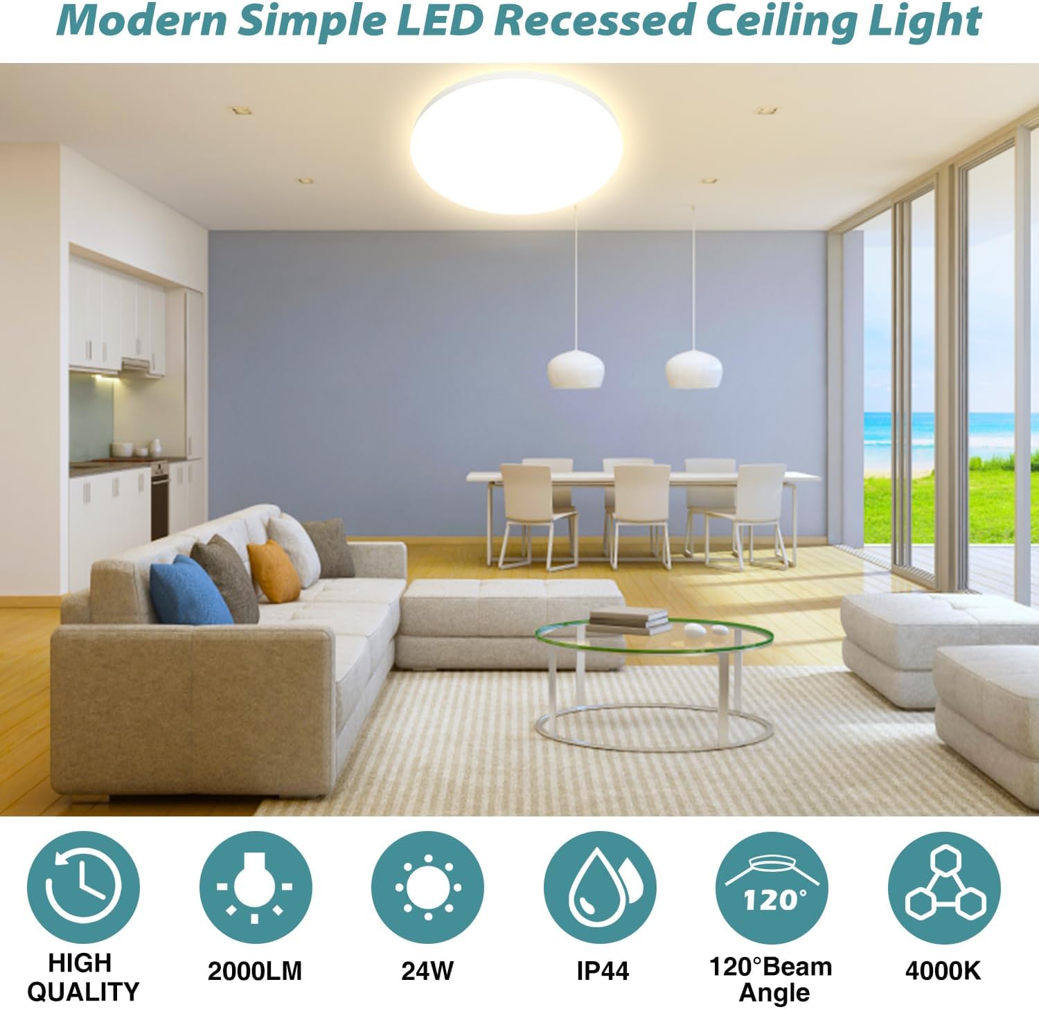 Thumbnail 1 de Plafoniera LED Soffitto 24W 4000K – Swoieltr