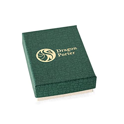 Detalle de Pendientes de Gota Elegantes – Dragon Porter (Estilo 31) en Gris Plata, Pequeños y Livianos