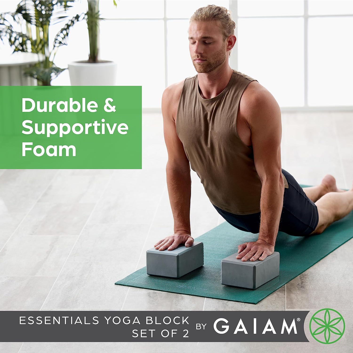 Thumbnail 2 de Gaiam Yoga Block 9x6x4 in 🧘♀