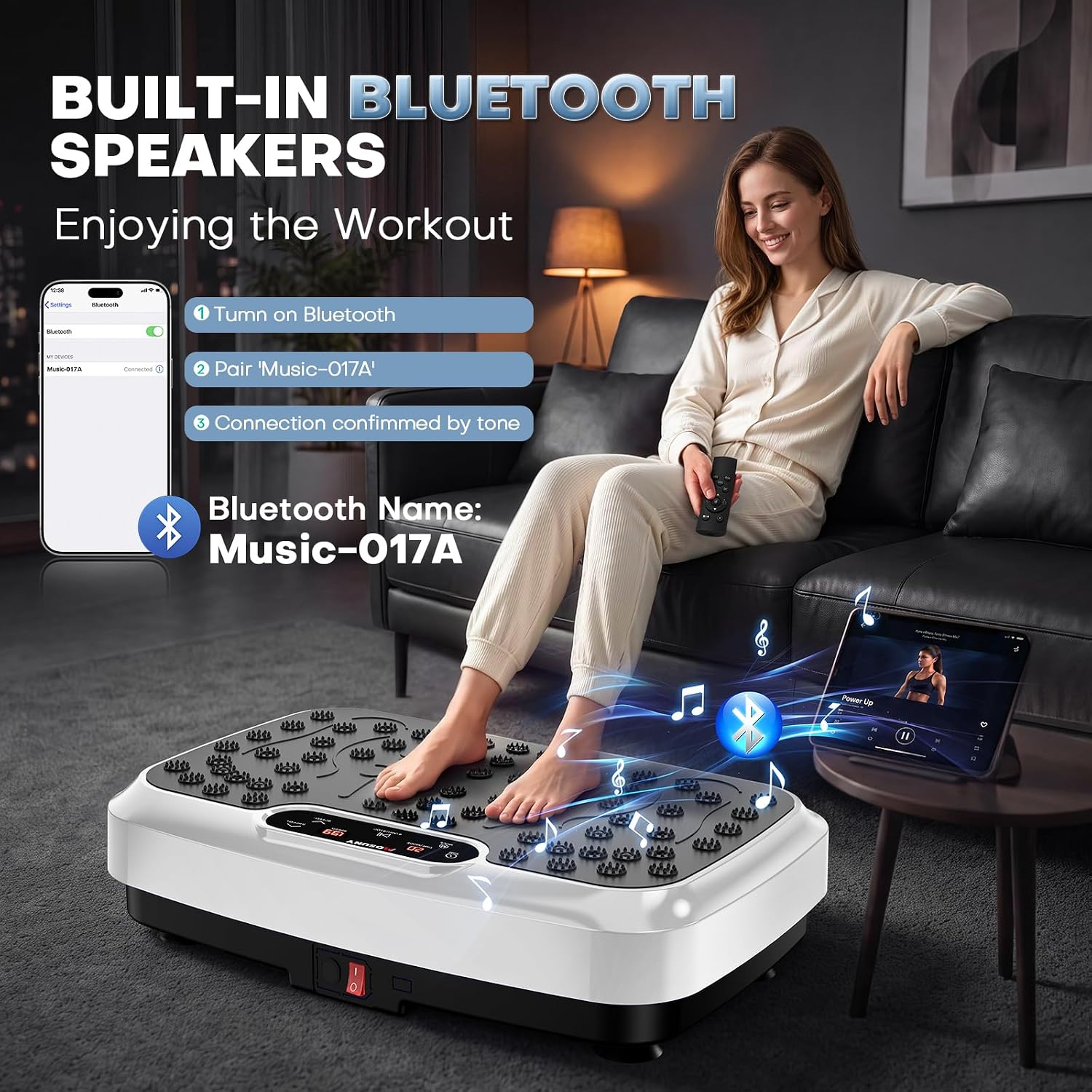 Detalle de MOSUNY vibration plate, 7 modes