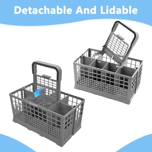 Detalle 2 de Griwuut Dishwasher Cutlery Basket with Removable Handle — Universal Replacement Accessory