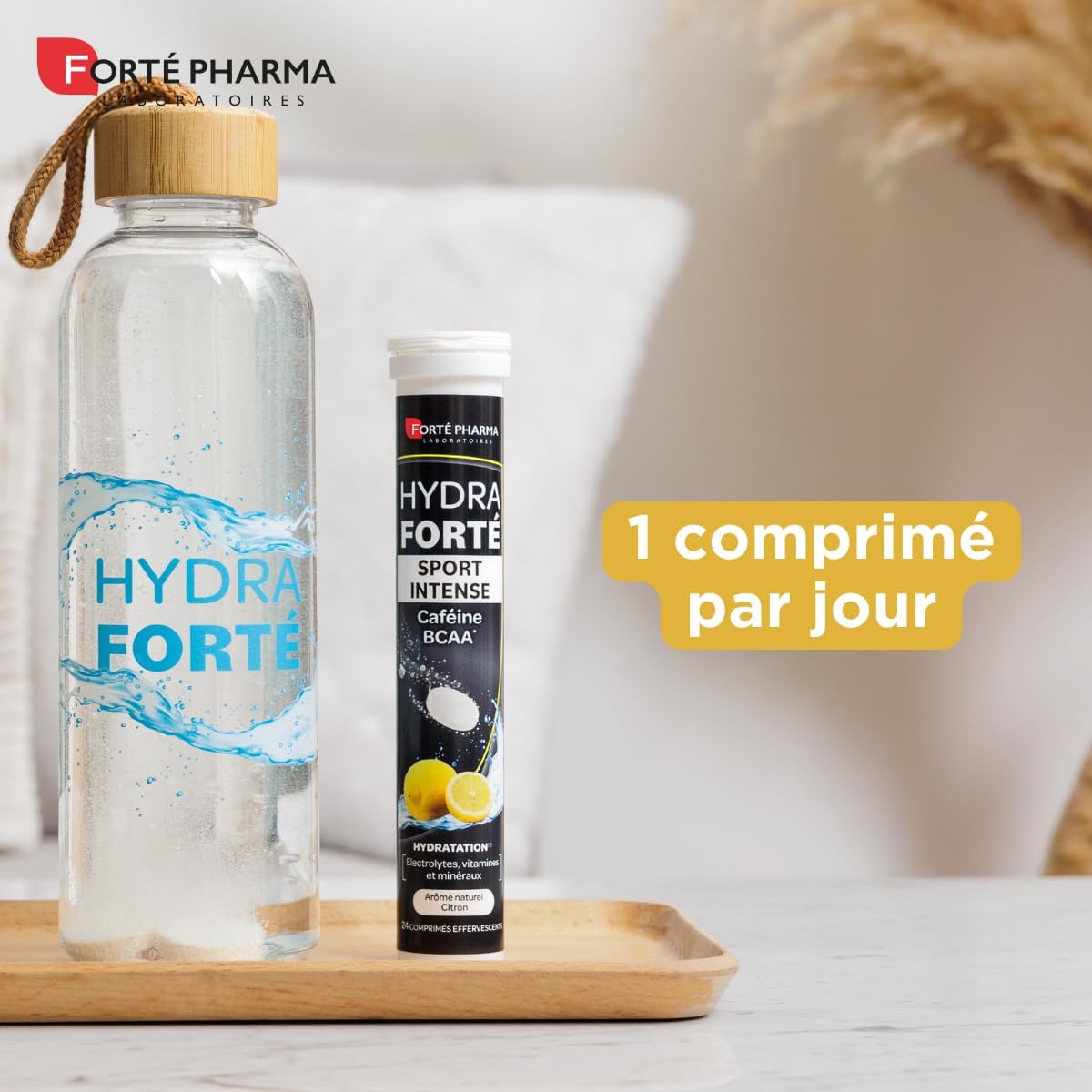 Detalle de Forté Pharma Hydra Forté Sport Intense – Electrolytes, Caféine et BCAA pour l’hydratation et l’endurance