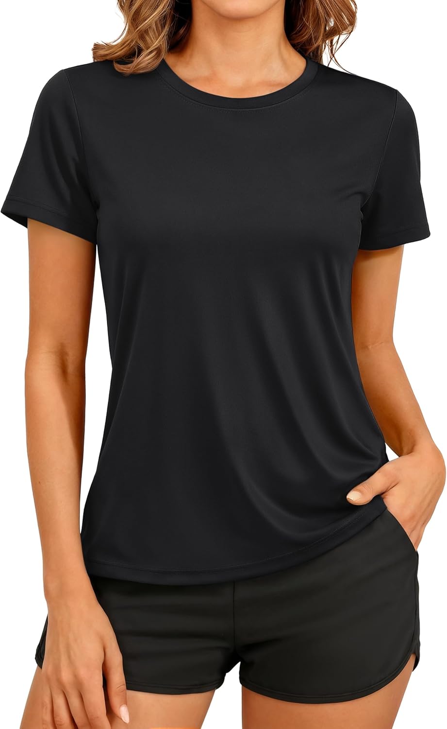 TACVASEN Women’s Short Sleeve Quick Dry Outdoor Sport T-Shirt with UPF 50+ UV Protection