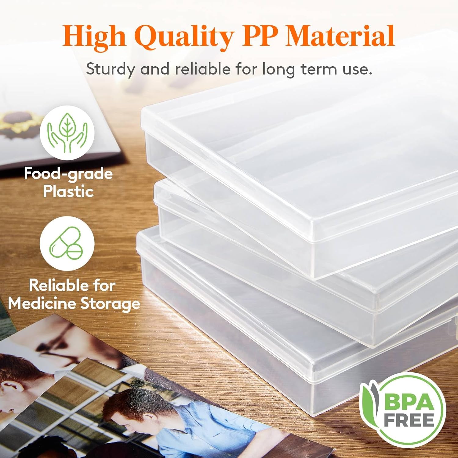 Thumbnail 4 de Lifewit Fotoaufbewahrungsbox 20 Innere Fotohalter Foto-Organizer 📷