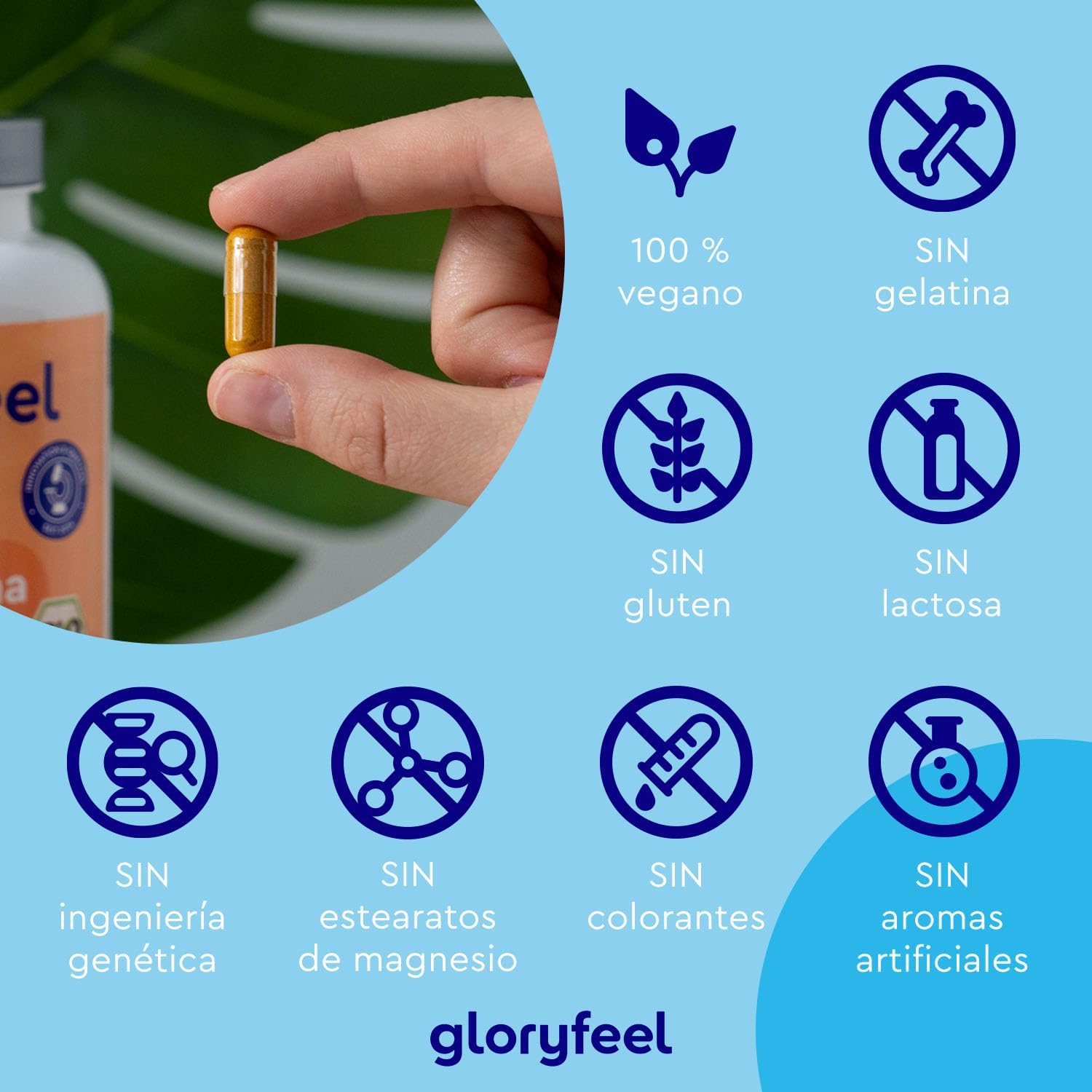 Detalle de Curcuma con Jengibre y Pimienta negra 4.602mg