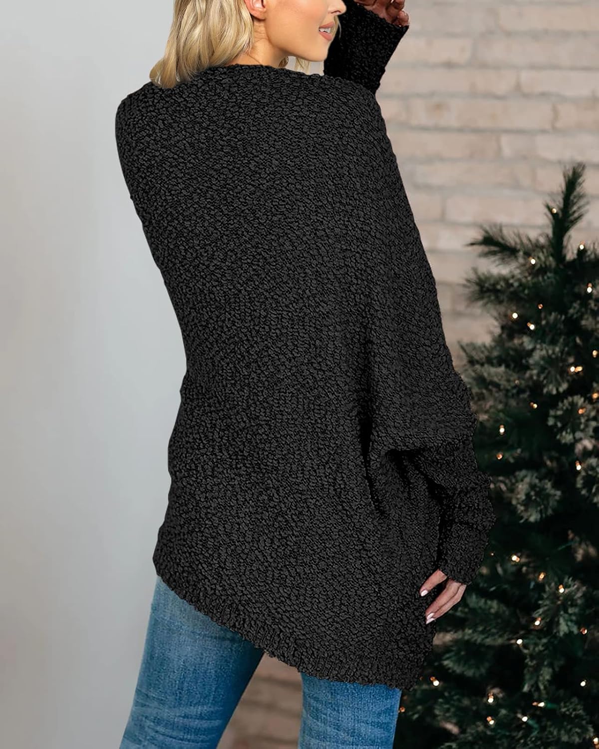 Thumbnail 5 de Saodimallsu Women's Chunky Popcorn Cardigan oversized sweater