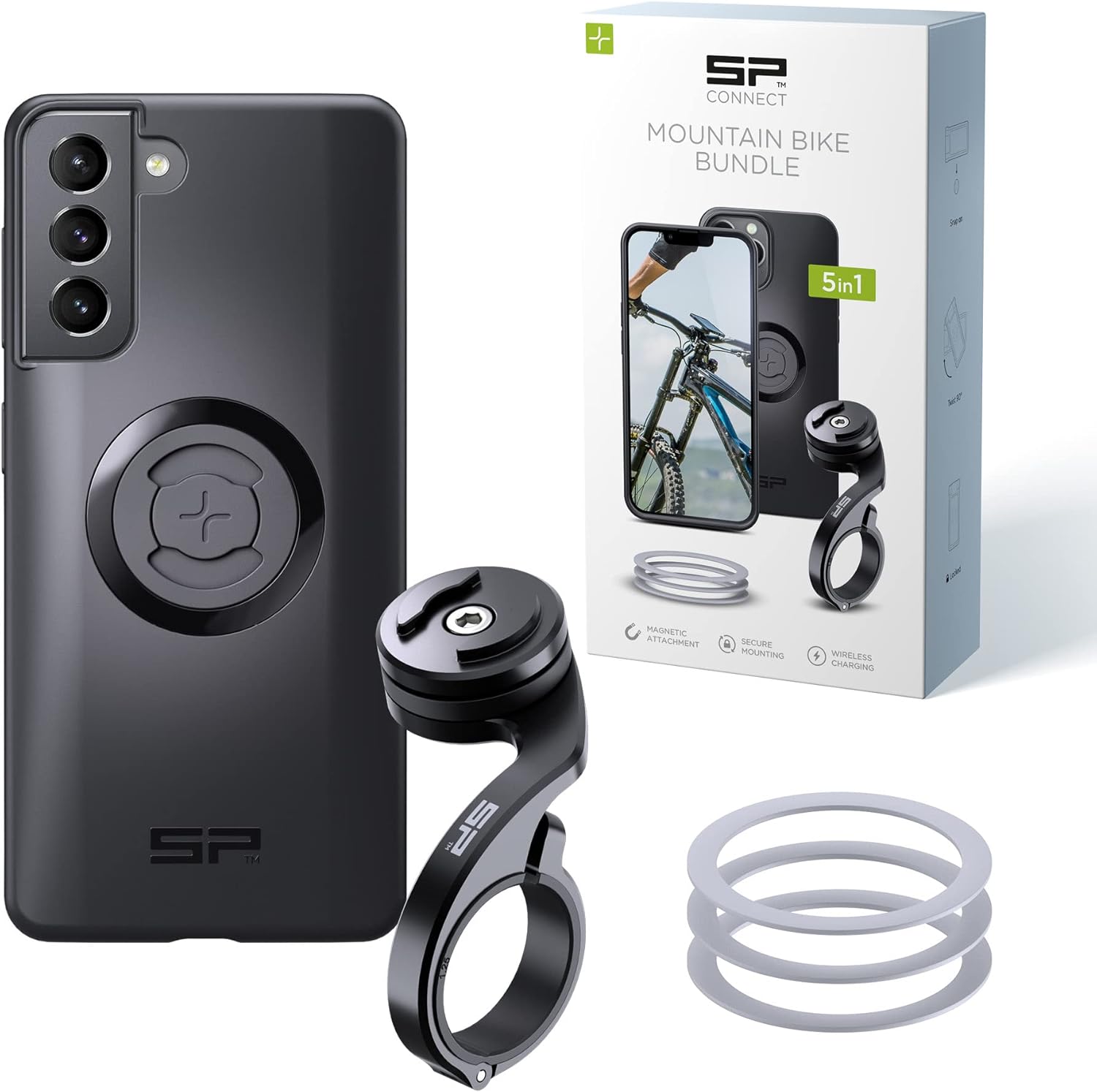 Detalle de SP CONNECT Mountain Bike Bundle SPC+ per Samsung S21: Supporto impermeabile MTB e custodia sicura