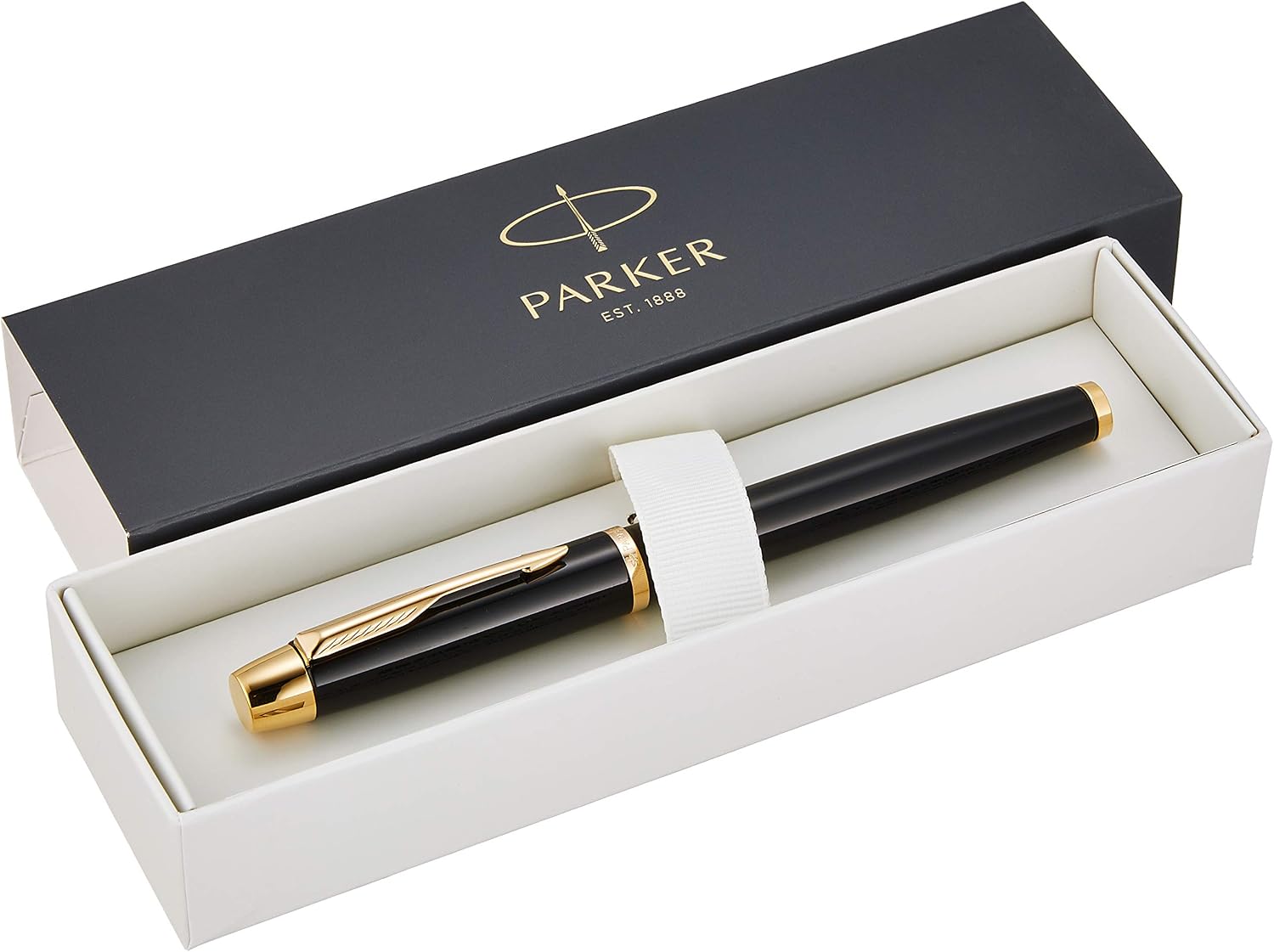 Detalle 2 de PARKER 5th IM 2073223 ラックブラックGT 細字・水性ペン、ギフトボックス入り