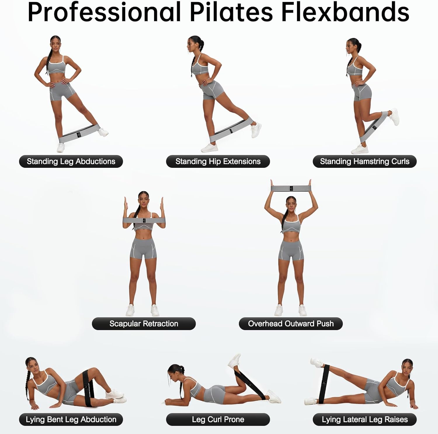 Detalle 2 de Renoj Resistance Bands 3-Set for Leg Training ๐๏ธโ