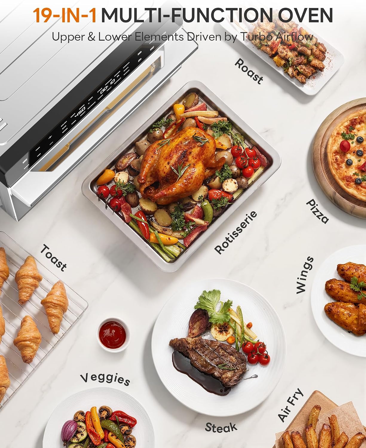 Detalle de Air Fryer Toaster Oven Combo 32QT