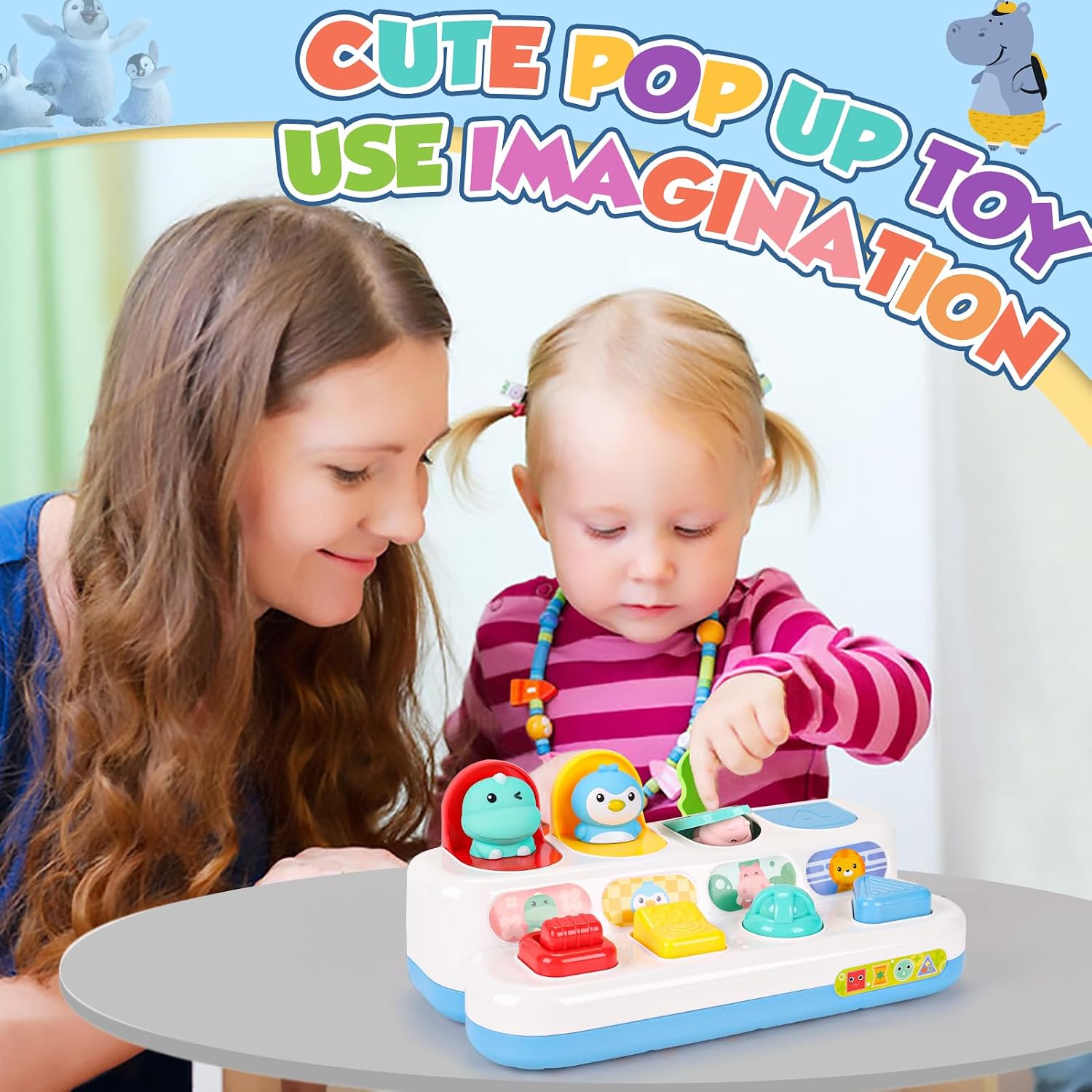Thumbnail 1 de LZDMY Baby Pop Up Toys sensory fun